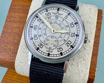 POBEDA Pilot Aviation Sturmanskie Mechanical men's wristwatch military watch ussr