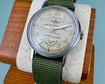 Reloj mecánico POBEDA para hombre, Vintage SHTURMANSKIE Yuri Gagarin