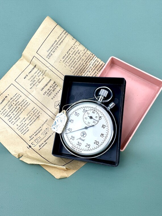 Chronomètres Sportifs Vintage France, Argenté, état Très Bon