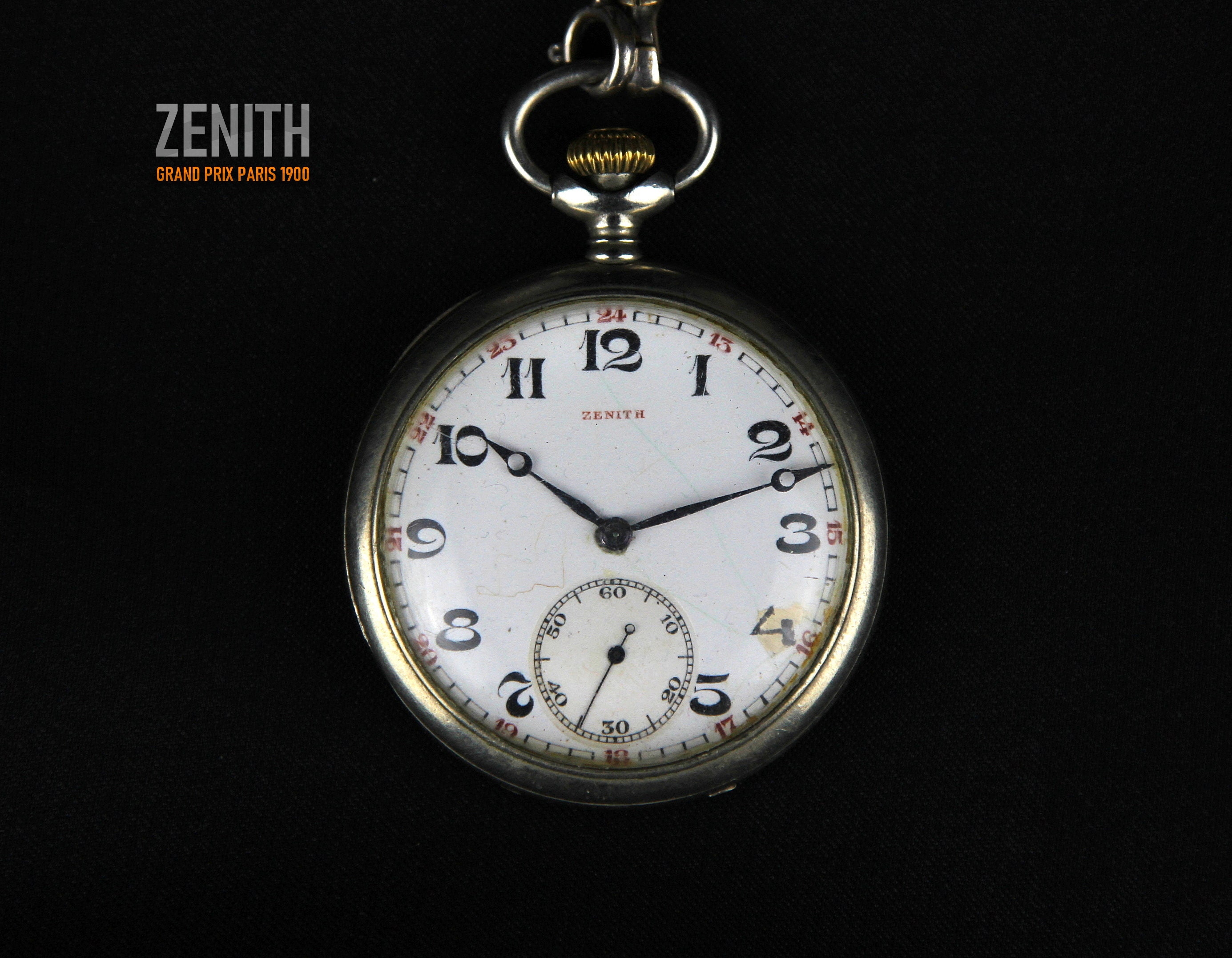Pocket Watch Zenith Vintage Men Grand Prix Paris 1900