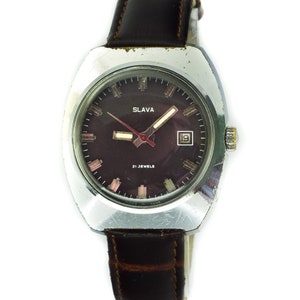 Vintage SLAVA Mechanical Wristwatch, USSR Made