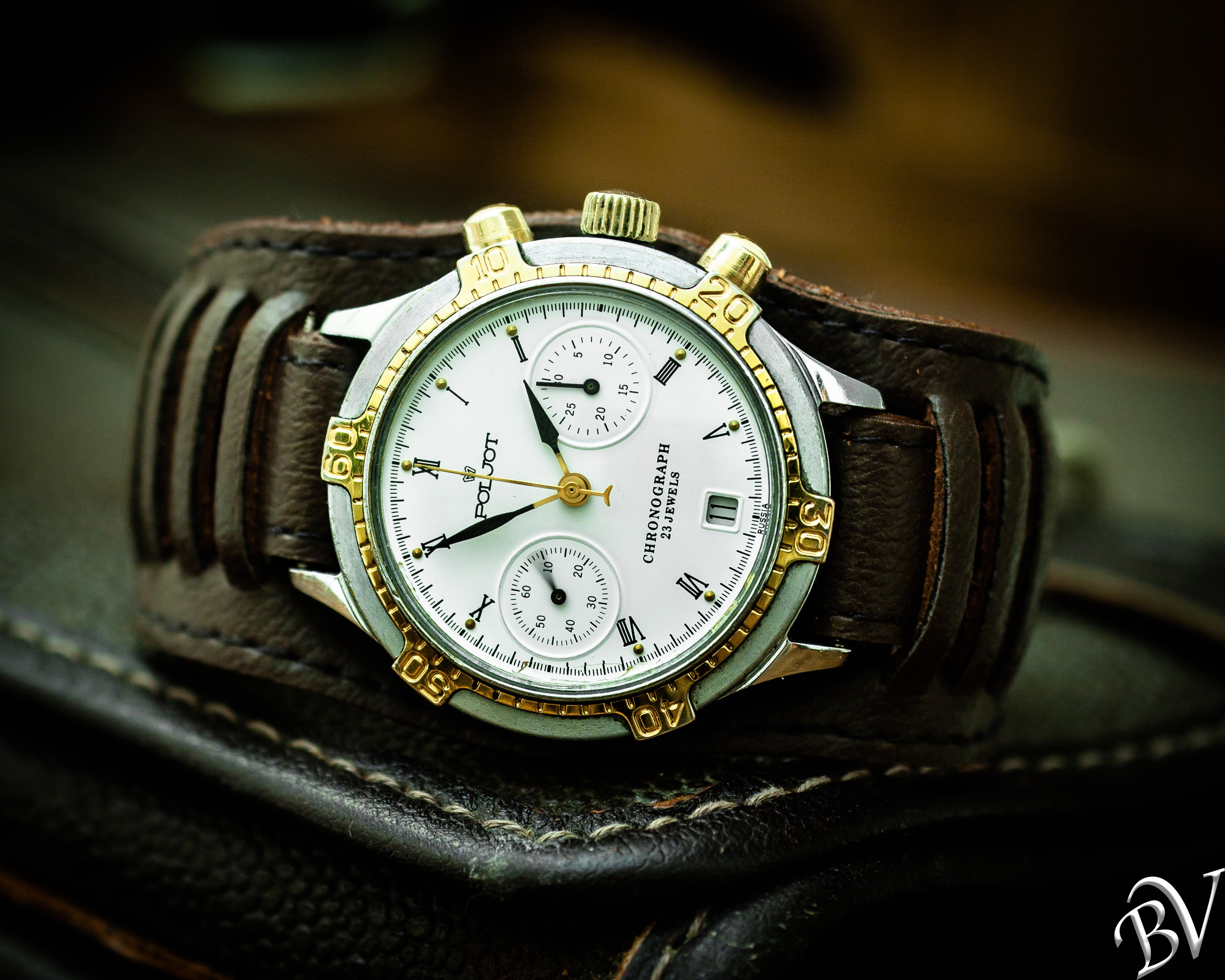 Montre poljot chronograph 23 jewels new arrivals