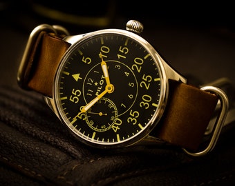 Molniya Aviator  Mechanical Big Wriswatches Vintage Mens watch