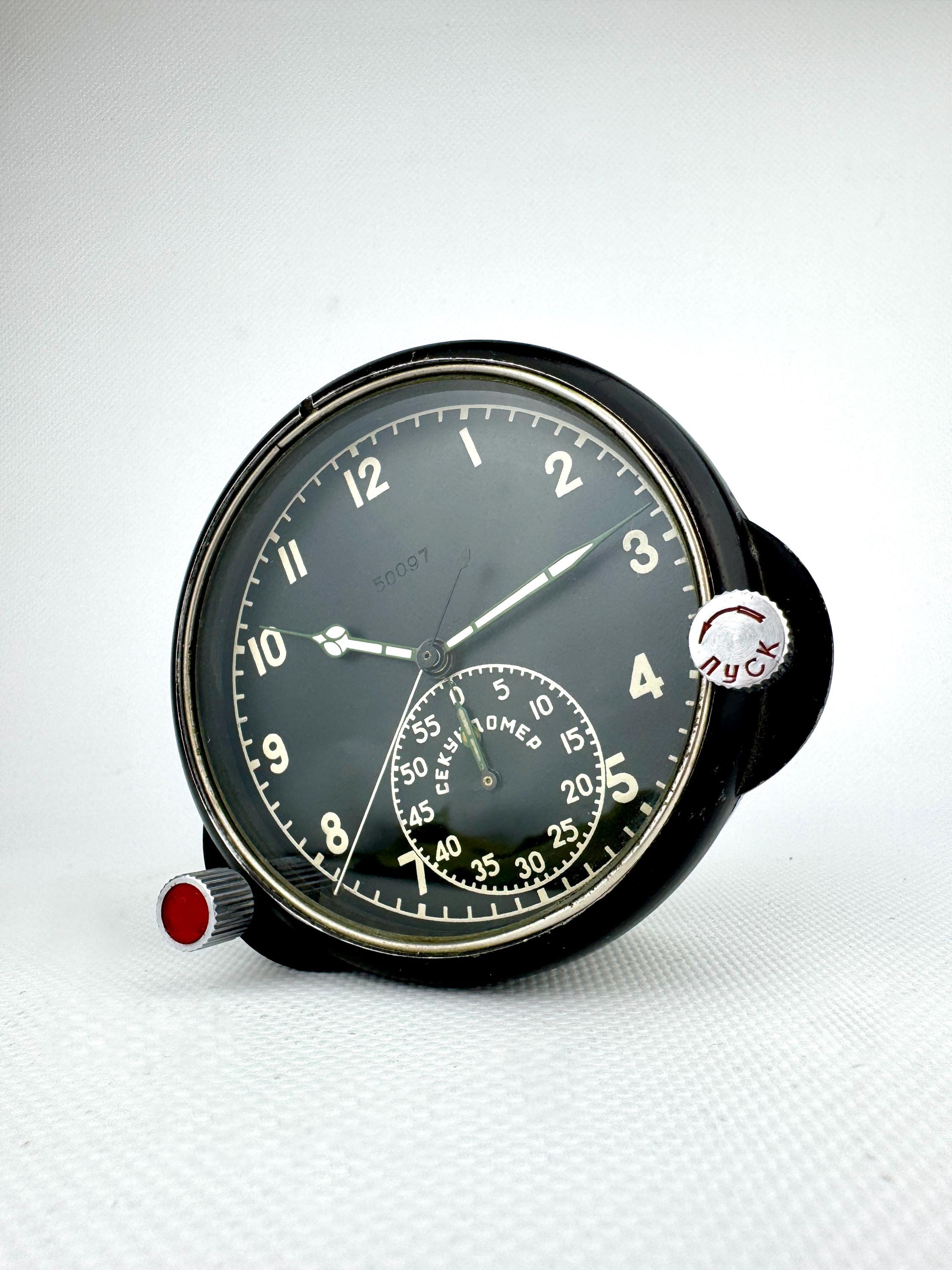 Soviet Mechanical Aviation Watch Stopwatch Time Fly Chronograph 60