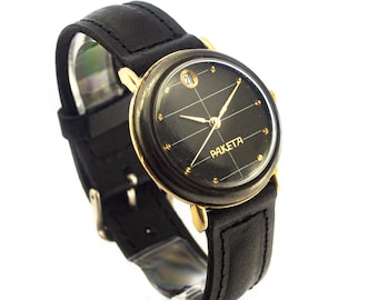 Vintage RAKETA Mechanical Wristwatch, USSR Antique Watch