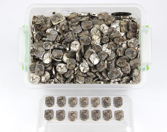 Lot 1100 vintage ladies watch movements 14x18 mm Slava Steampunk Art or repair DIY
