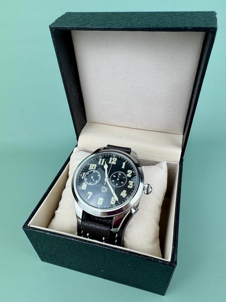 Soviet Chronograph SLAVA Wristwatch men watch 2Chz Big watch image 1