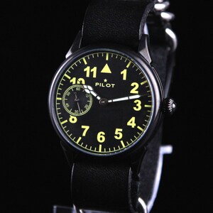 Big men&#39;s mechanical Wriswatches Molniya Pilot watch 3602