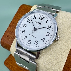 Raketa Quartz Watch Men&#39;s Wristwatches Classic Vintage USSR