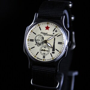 POBEDA  Mechanical men&#39;s wristwatches Aviation  watch YURI GAGARIN