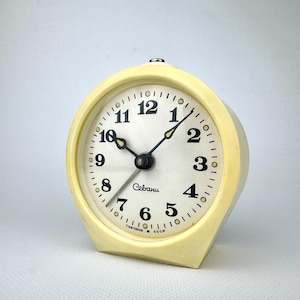 Vintage Sevan Alarm Clock from USSR – Soviet Mechanical Table Clock, 1980s Decor