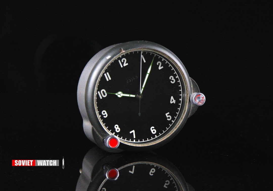Soviet Mechanical Aviation Watch Clock Stopwatch Time Fly Etsy
