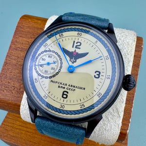 Molnija 3602 Large Naval Aviation Navy Stylish Men’s Mechanical Wristwatch molniya regulator
