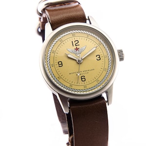 Raketa  Men&#39;s Mechanical Wristwatches Naval Aviation MVF USSR Watch Rare