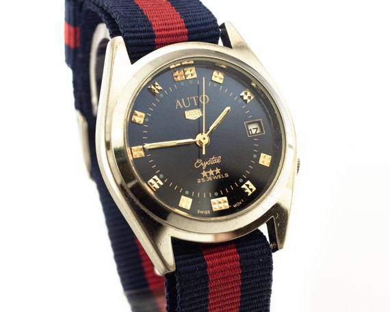 AUTO vintage montre-bracelet mécanique antique jour et date montre