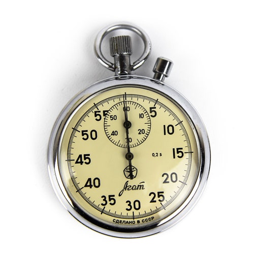 AGAT Soviet Vintage Stopwatch Mechanical Chronometer Chronograph Antique  USSR Russia Watch Russian Watch Montre Uhr Reloj Zegarek 