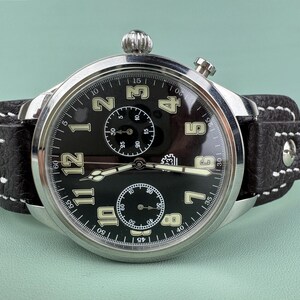 Soviet Chronograph SLAVA Wristwatch men watch 2Chz Big watch image 9