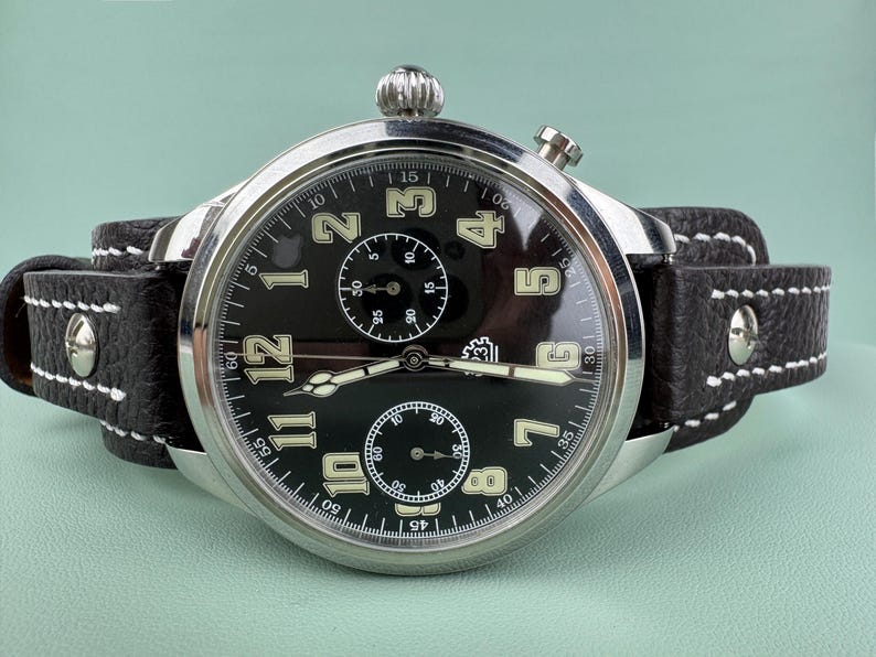 Soviet Chronograph SLAVA Wristwatch men watch 2Chz Big watch image 9