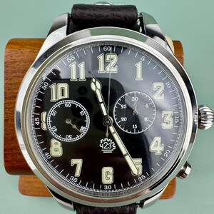 Soviet Chronograph SLAVA Wristwatch men watch 2Chz Big watch image 3