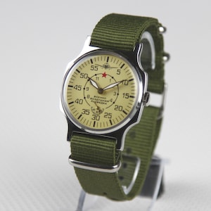 POBEDA Mechanical men&#39;s wristwatches Vintage watch &quot;Military air reconnaissance&quot; Aviation  watch