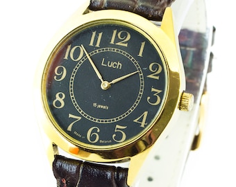 LUCH Soviet vintage mechanical wristwatch watch antique USSR russia watch  russian watch men's wristwatch montre uhr reloj zegarek