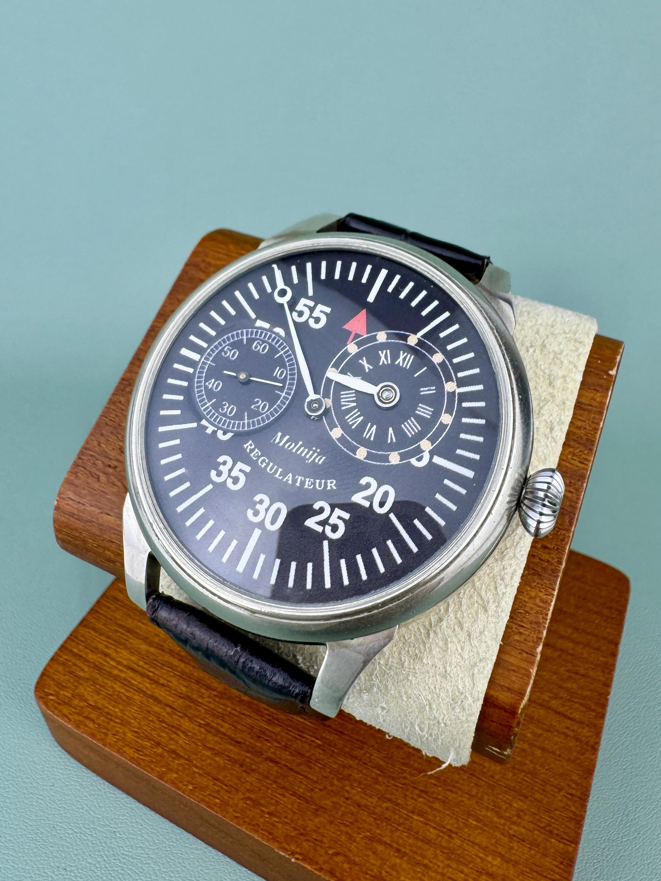 Big Men's Watch Regulateur Molnija 3602 Soviet Ventage Molniya