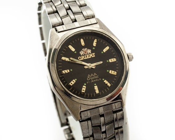 ORIENT Vintage Quartz Wristwatch Water Resistant Watch Antique - Etsy