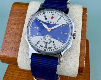 POBEDA Navy Mechanical men's wristwatch Classic watch Vintage military watch ZIM