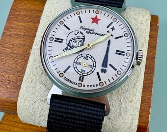 POBEDA Pilot Mechanical Watch: Vintage Aviation Wristwatch