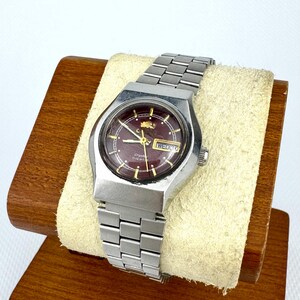 Orologio automatico vintage Orient Crystal con giorno e data in stile arabo, 21 rubini, orologi da polso da donna giapponesi
