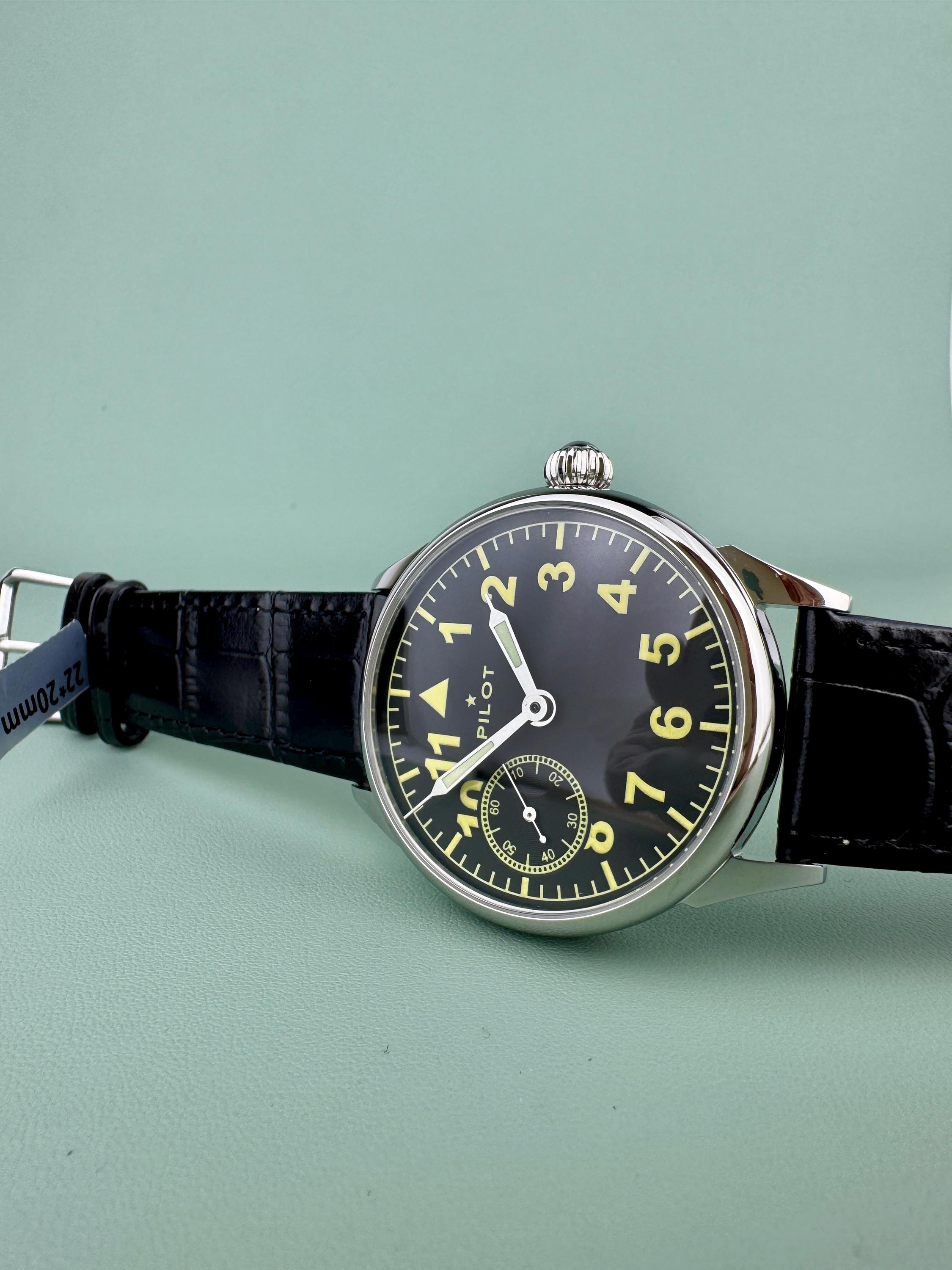 Molnija Pilot Aviator Mechanical Wriswatch Men Big Military Watch