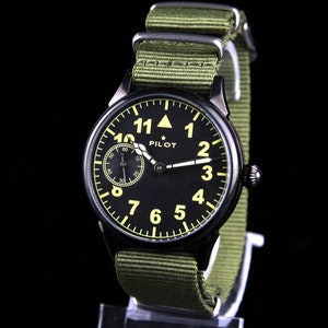 Big men&#39;s mechanical Wriswatches Molniya Pilot watch 3602