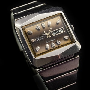 INVICTA Krown Swiss Watch Vintage Mechanical Wristwatch Antique Switzerland