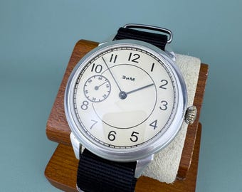 Soviet ZIM Wristwatch Converted Pocket Watch 1950s Mechanical