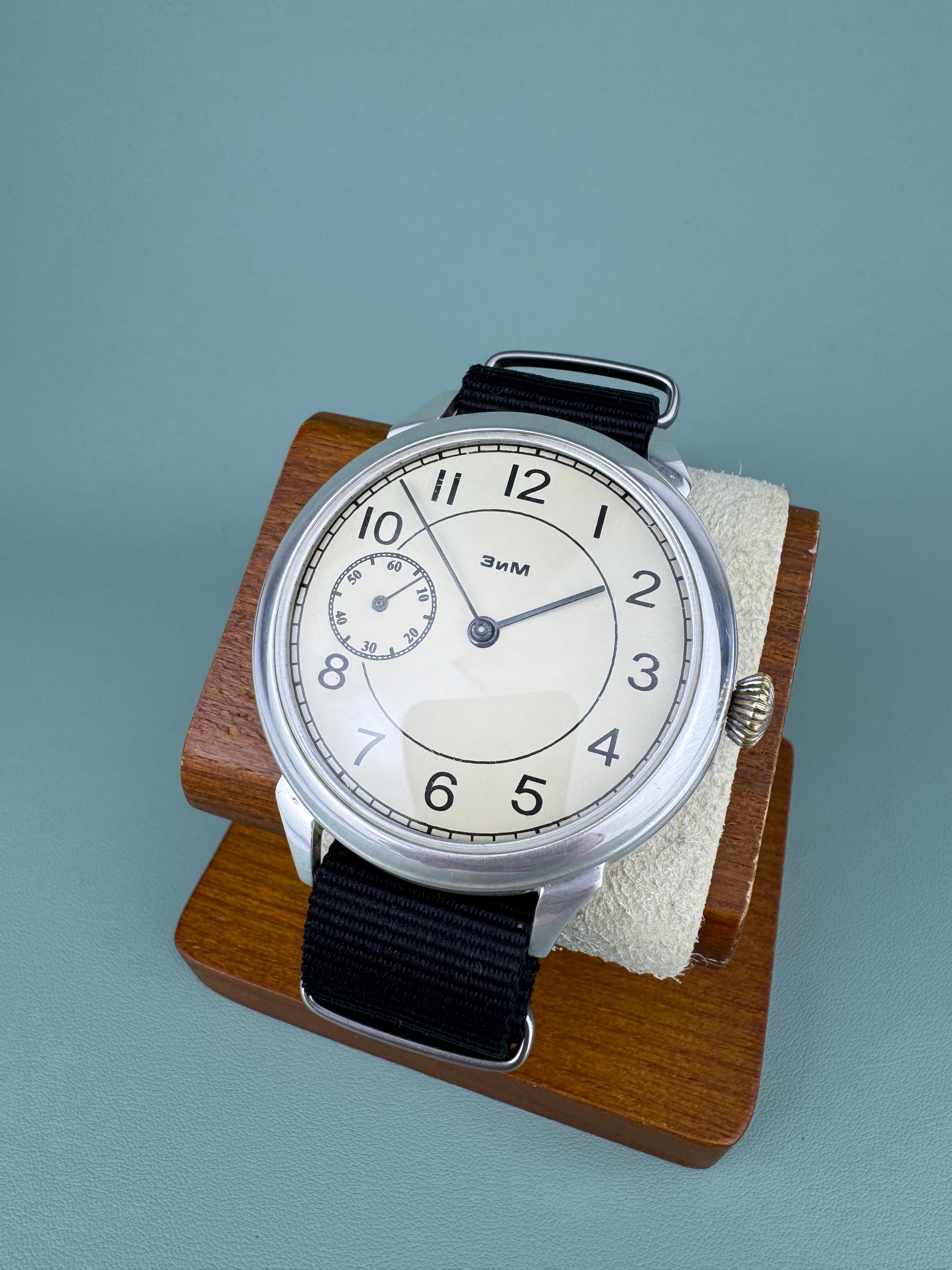 Soviet ZIM Wristwatch Converted Pocket Watch 1950s Mechanical