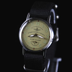 Mechanical men&#39;s wristwatches POBEDA PILOT Vintage watch Aviation watch SHTURMANSKIE