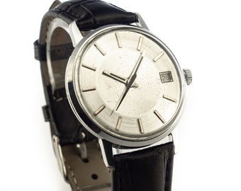 Poljot Vintage Mechanical Wristwatch, USSR Antique Date Watch