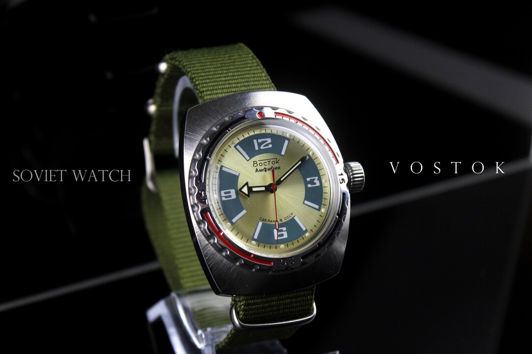 VOSTOK WOSTOK Diver Amphibianan Waterproof Soviet Vintage