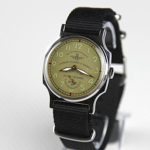 Mechanical men&#39;s wristwatches POBEDA SHTURMANSKIE Aviation  watch Yuri GAGARIN
