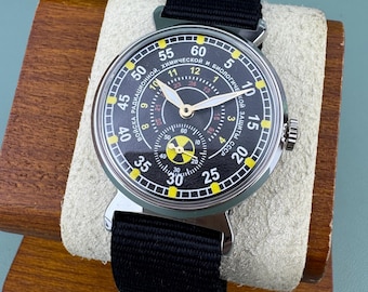 Reloj de pulsera mecánico POBEDA URSS con protección química contra las radiaciones, reloj militar soviético para hombres