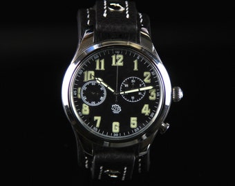 Sowjet Chronograph SLAVA Armbanduhr Herrenuhr 2Chz Big Uhr