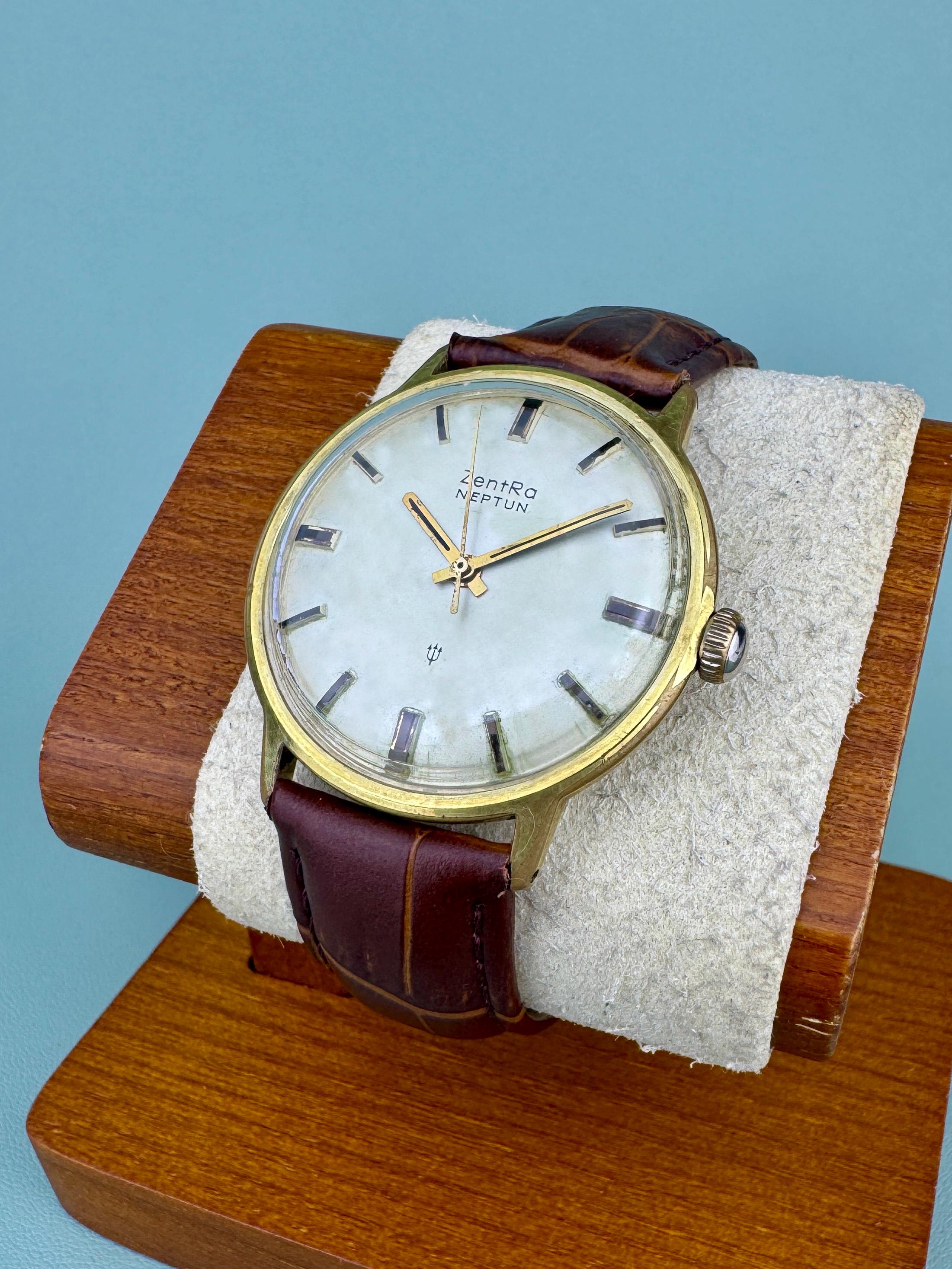 Zentra NEPTUN Vintage Men's Mechanical Watch Classic Wristwatch