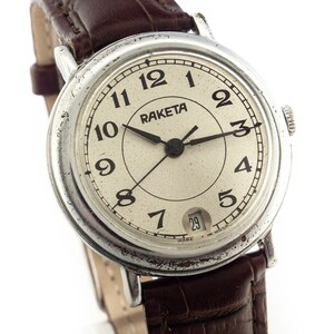 Raketa Watch Mechanical Men&#39;s Wristwatches Classic Vintage USSR watch
