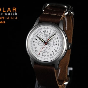Men&#39;s mechanical watch RAKETA 24 hours (2623.H) &quot;POLAR&quot;