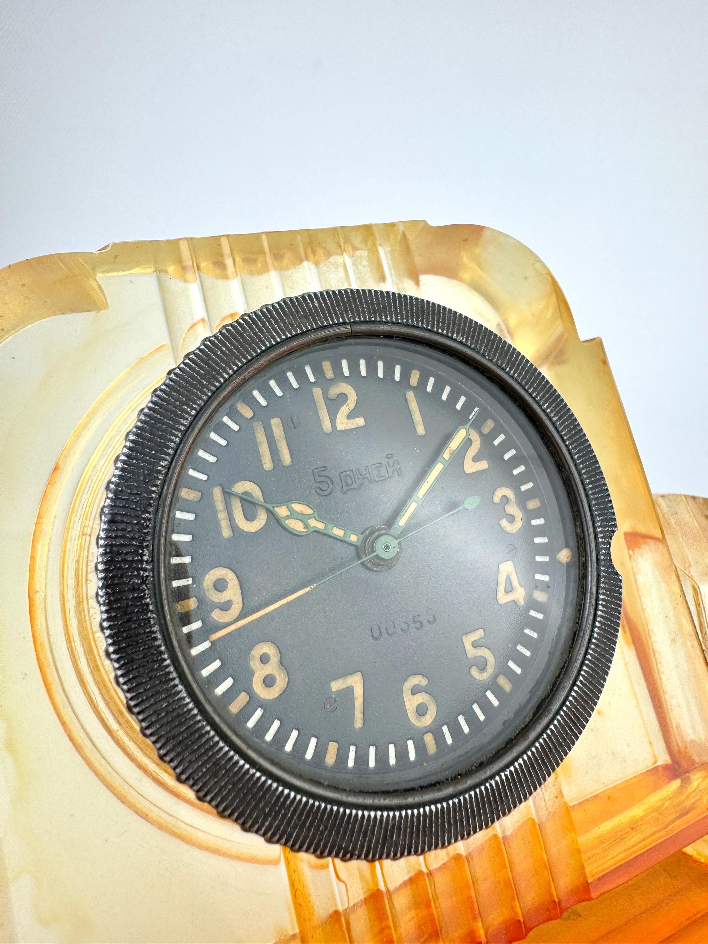 Vintage USSR Tank Clock, Military Instrument Timepiece, Chelyabinsk ...