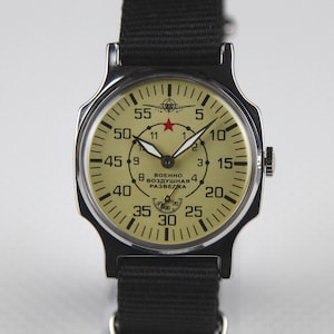 POBEDA Mechanical men&#39;s wristwatches Vintage watch &quot;Military air reconnaissance&quot; Aviation  watch