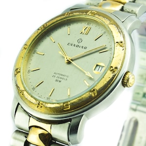 CANDINO Swiss vintage mechanical wristwatch automatic date watch antique montre uhr reloj zegarek