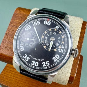 Regulateur Molnija 3602 Men’s Mechanical Wrist Watch Soviet Regulator USSR Vintage