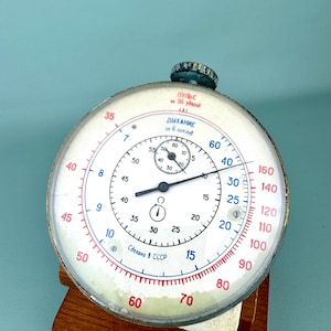 Agat 112 Radziecki medyczny stoper do pomiaru pulsu i oddechu ZSRR