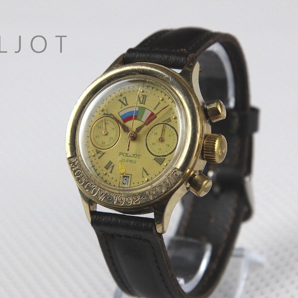 POLJOT Chronograph Mechanical wristwatch 3133 Chronometer (Russia - Italy)